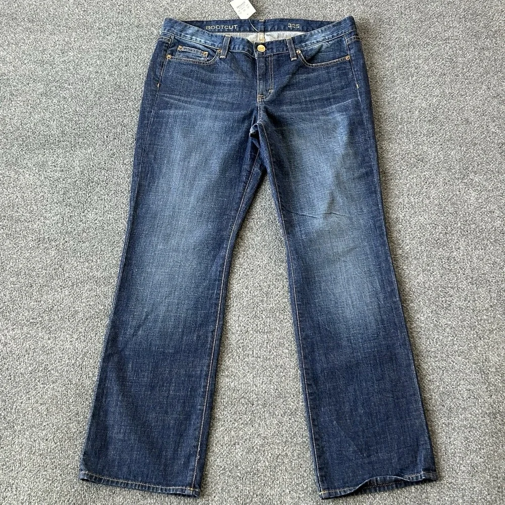 JCrew Jeans Womens 32S Boot Cut Medium Wash Stretch Denim USA Made 34x30 New